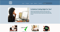 Desktop Screenshot of medicalcodingtraining.com